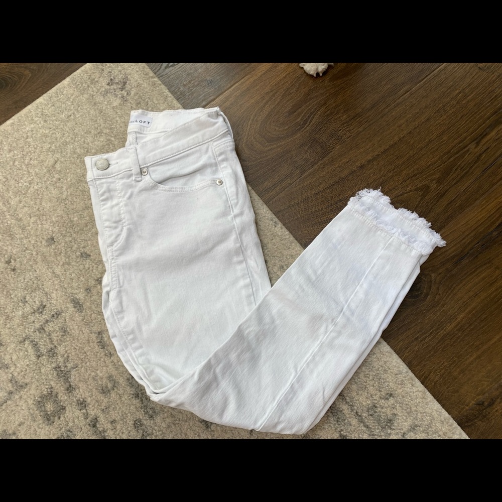 Loft white jeans